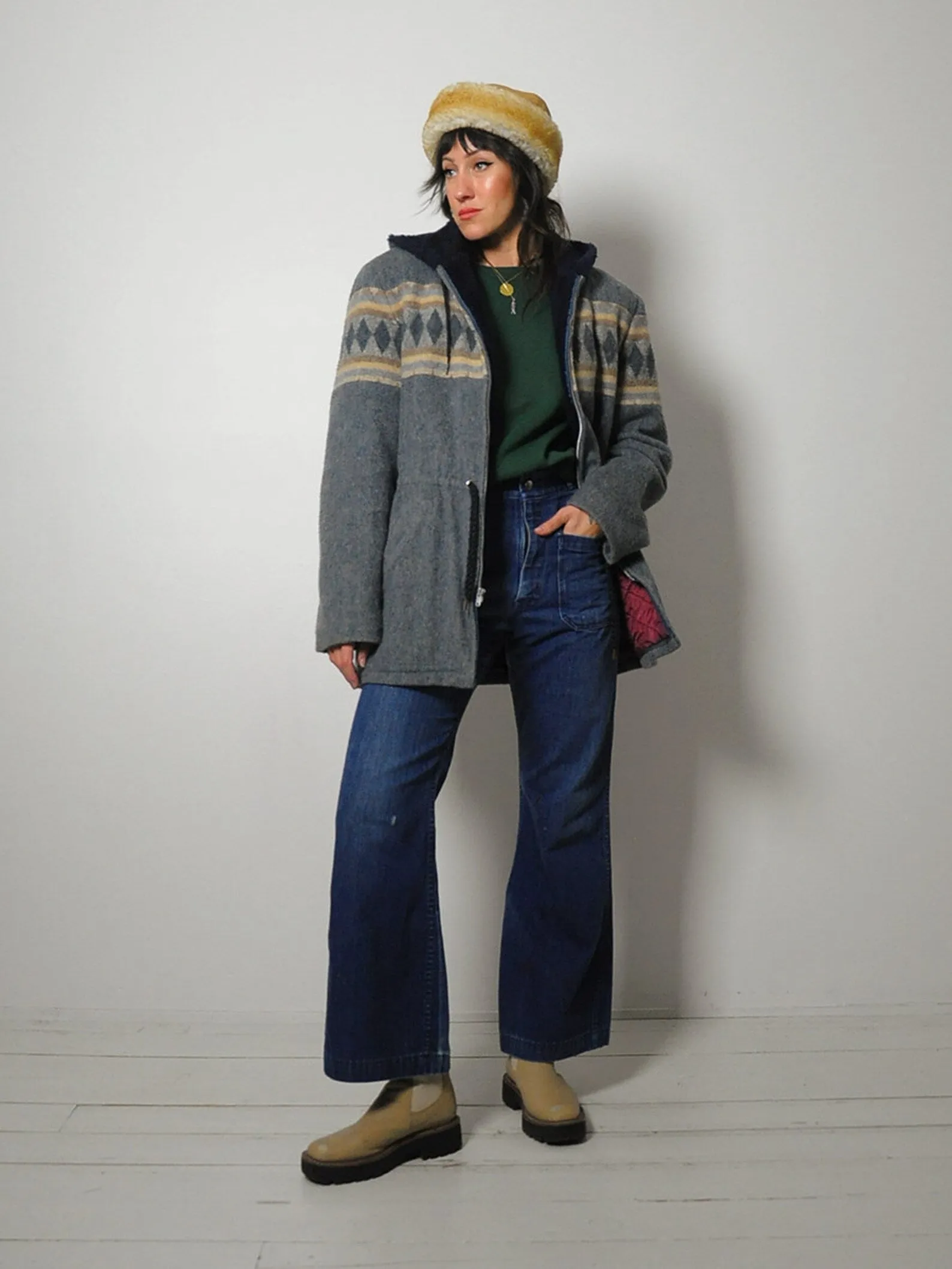 1970's Hooded Wool Silton Coat