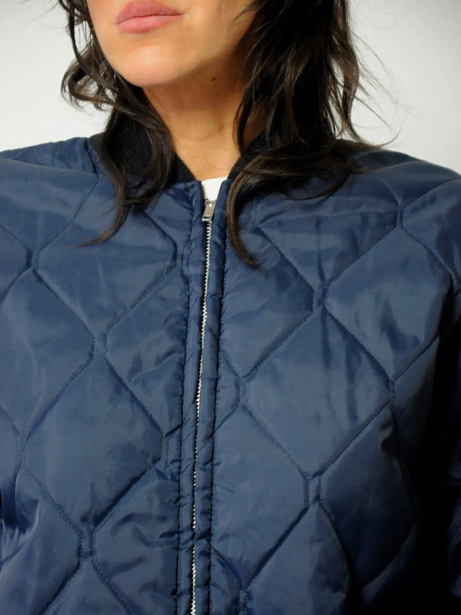 1970's Navy Quilted Jacket