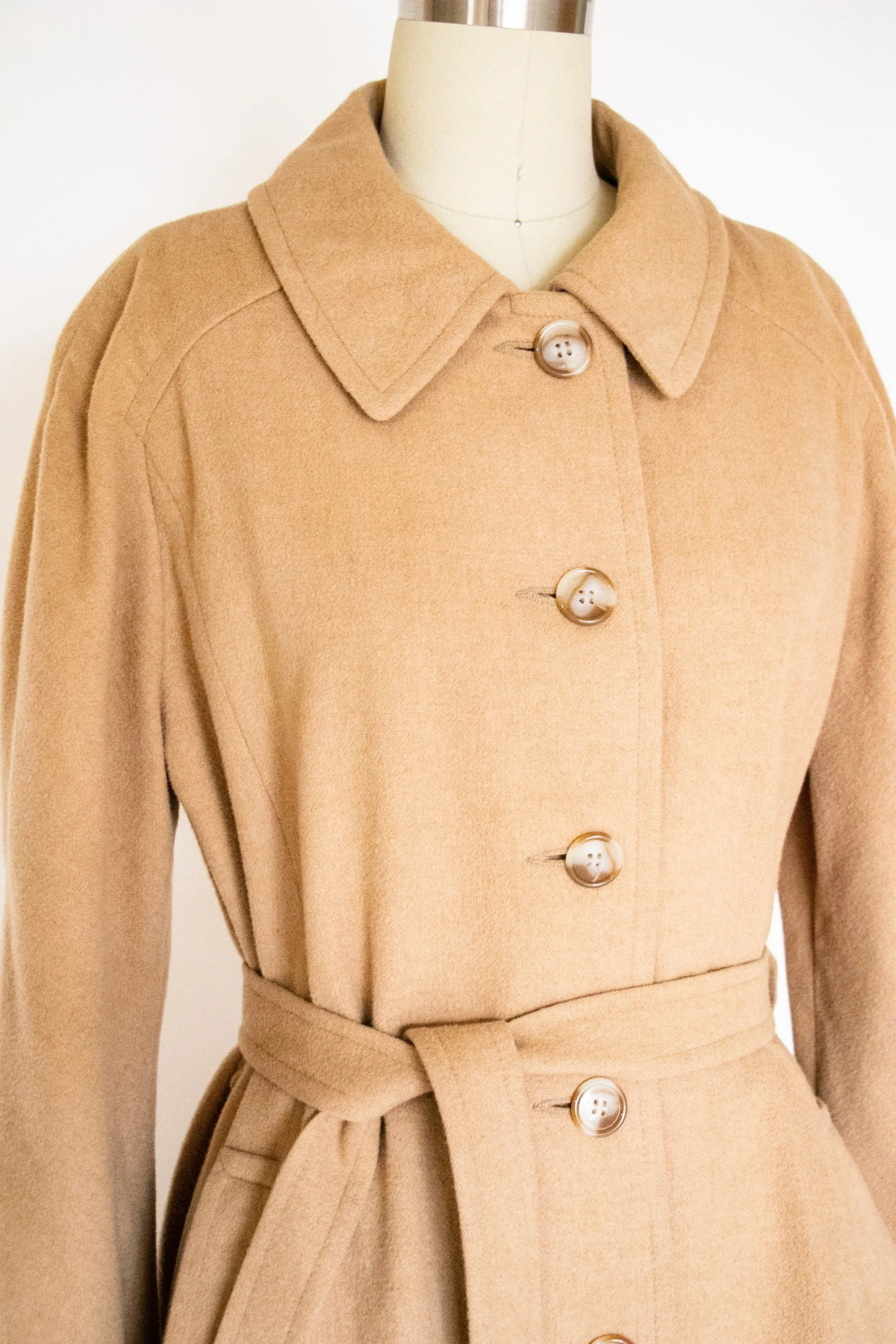 1970s Pea Coat Camel Hair Wool