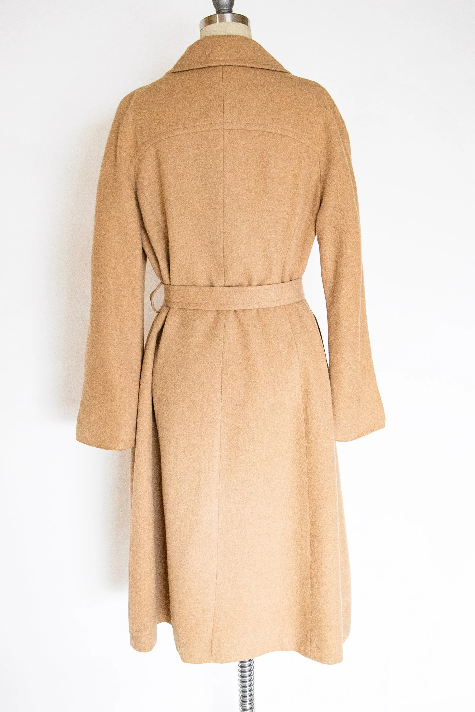 1970s Pea Coat Camel Hair Wool