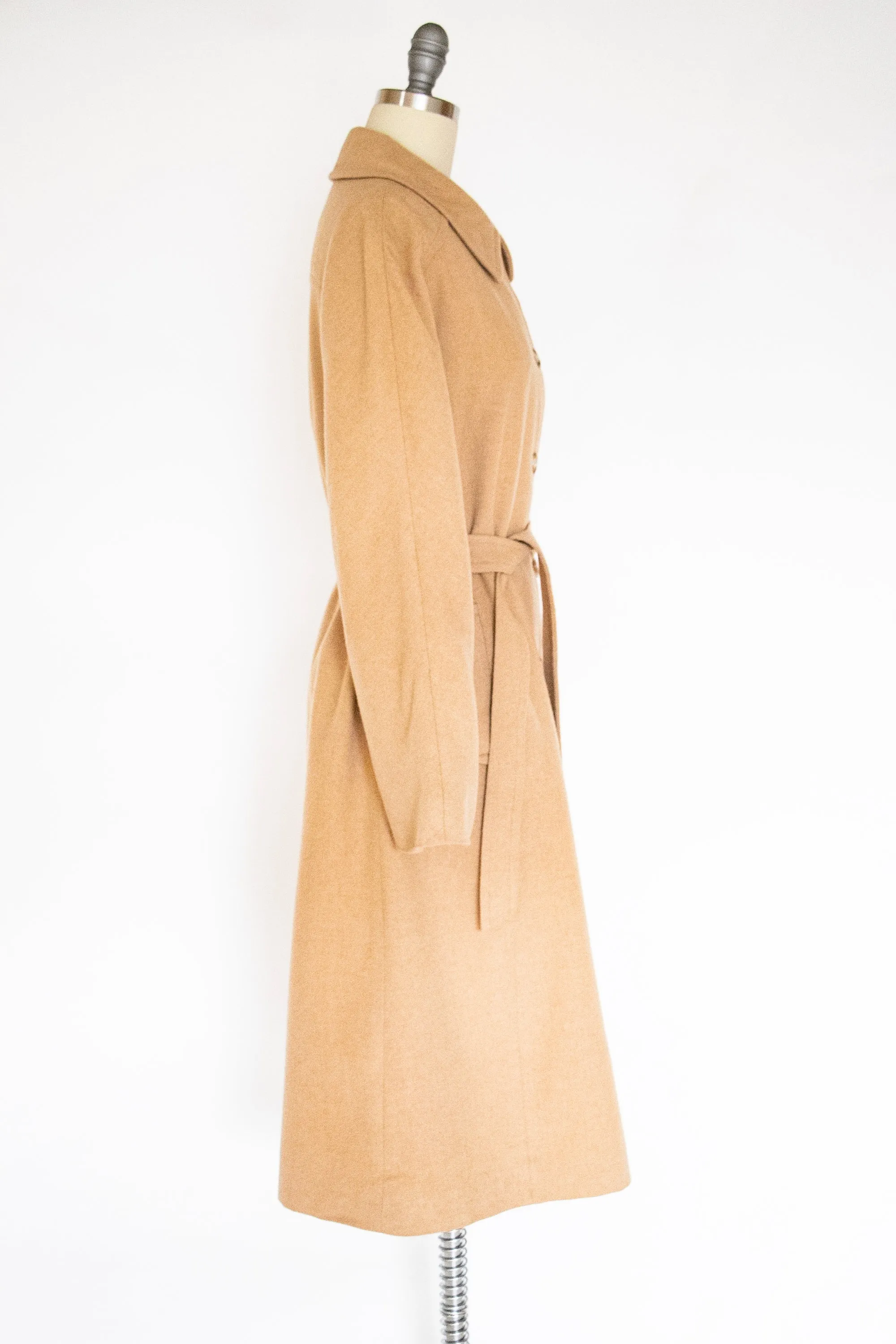 1970s Pea Coat Camel Hair Wool