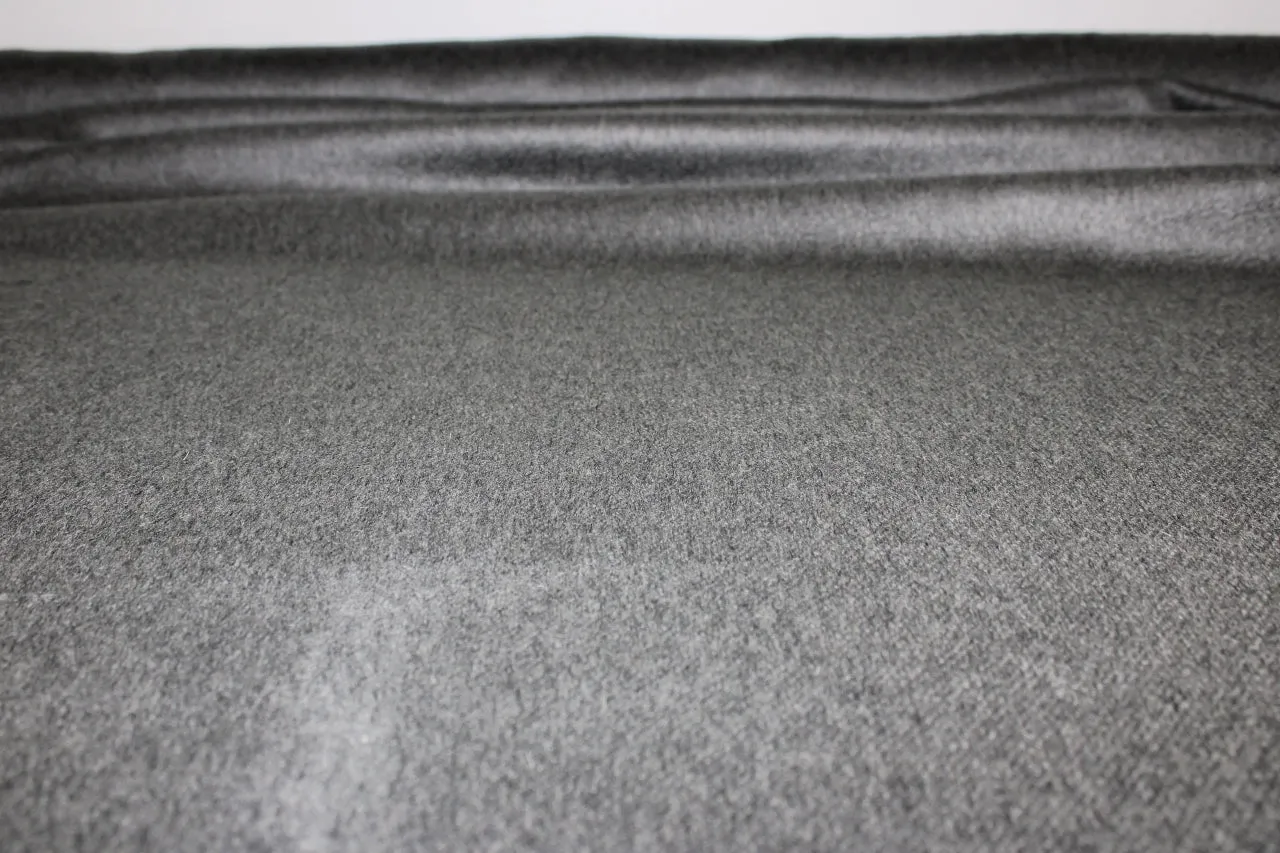 3 yards of Nappy Cashmere Double Cloth - Medium Gray