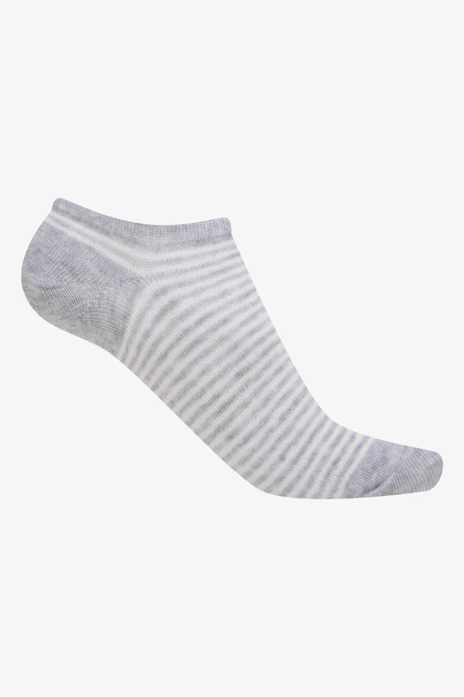 5 Pack Spot Low Cut Socks Black & Grey