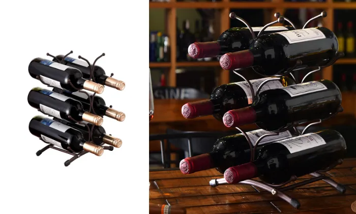 6-Bottle Red Wine Rack