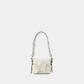 ACNE STUDIOS Elegant White Leather Shoulder Pouch