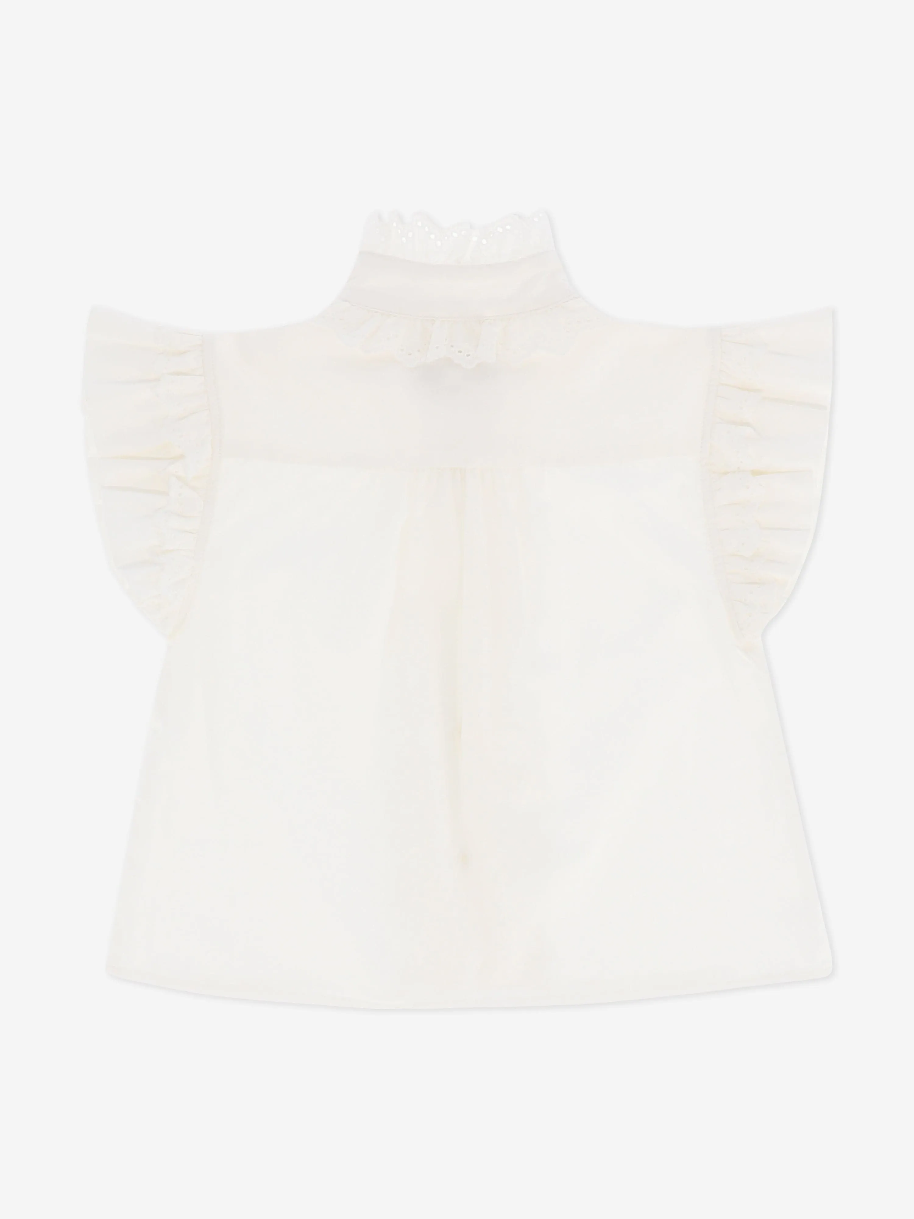 Angels Face Girls Neo Frill Blouse in White