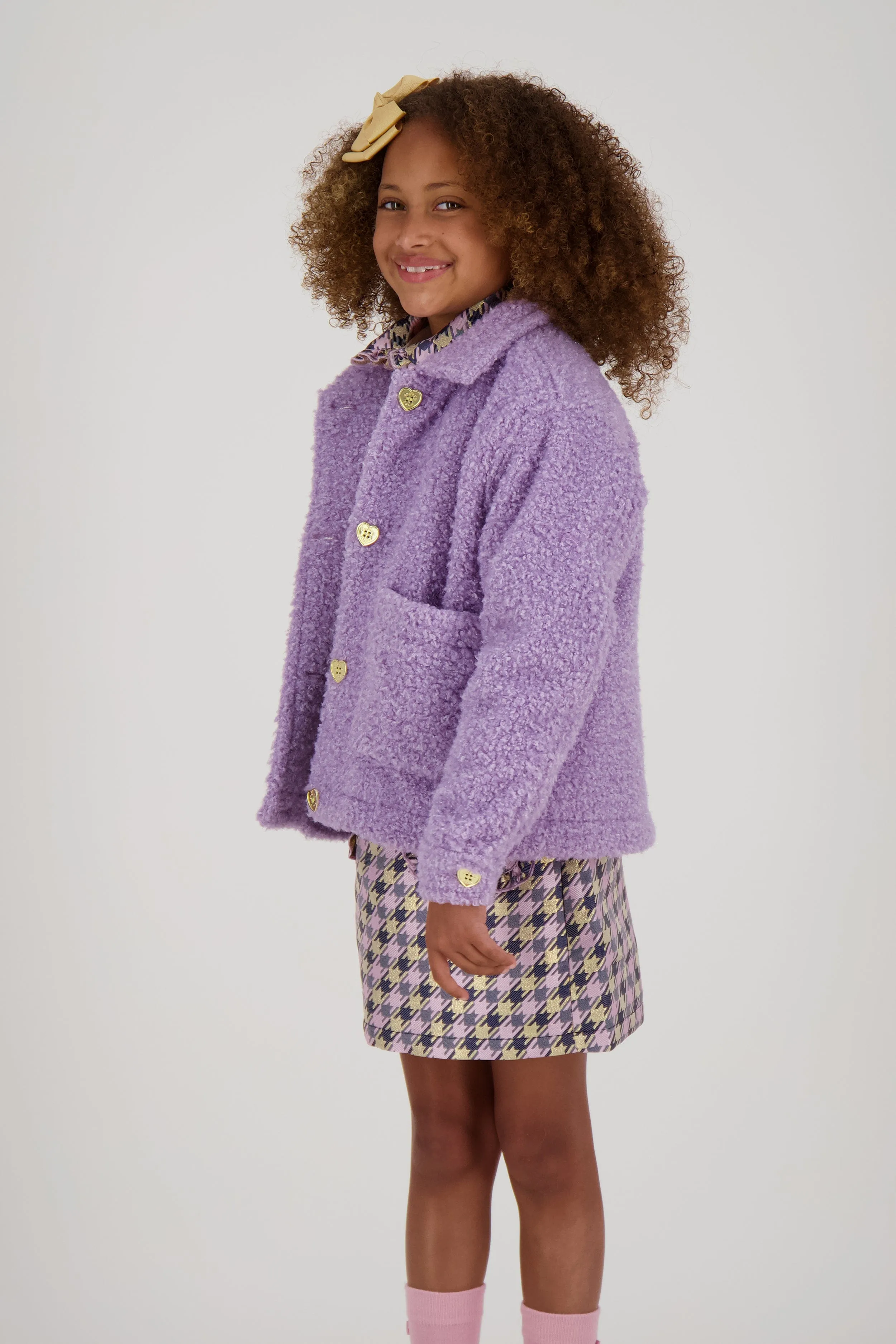 Angels Face Girls Whistler Fleece Jacket in Purple