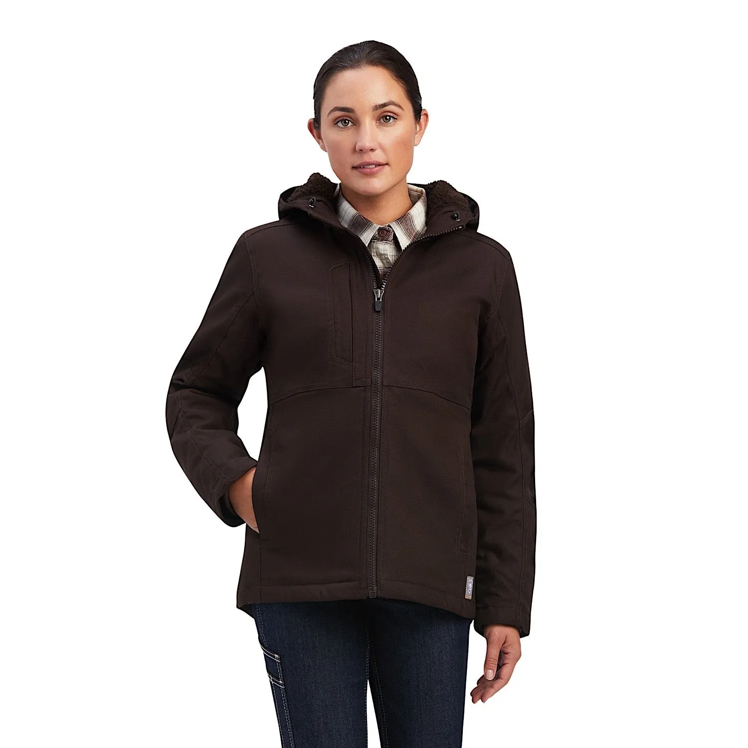 Ariat Womens Rebar DuraCanvas Insulated Jacket Mole