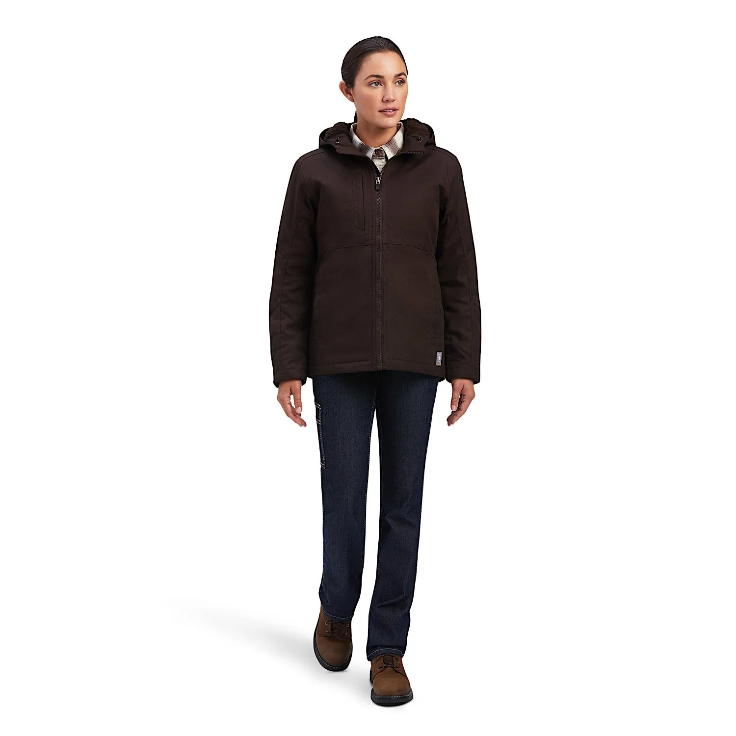 Ariat Womens Rebar DuraCanvas Insulated Jacket Mole