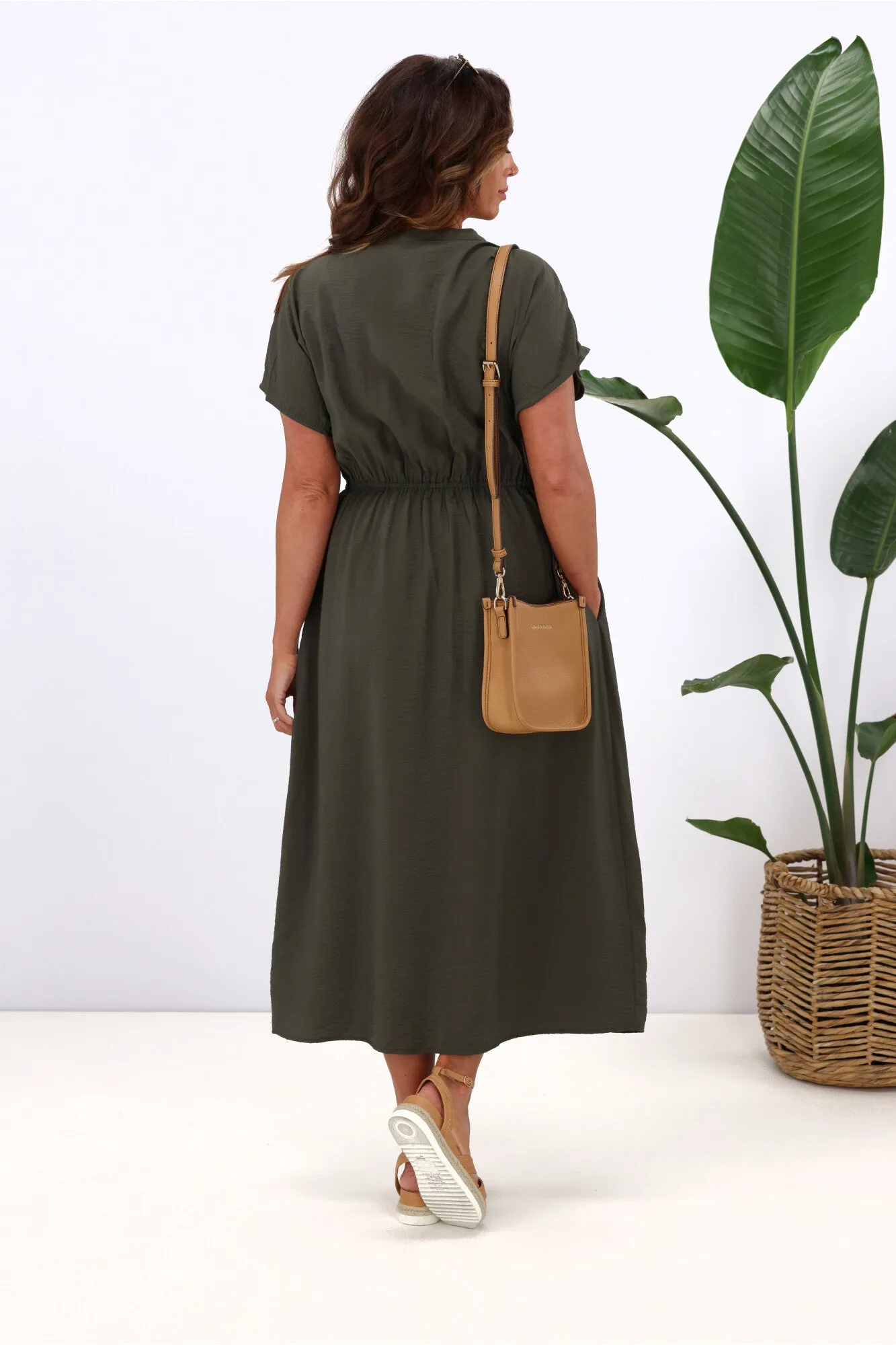 Betty Basics Simone Dress Olive