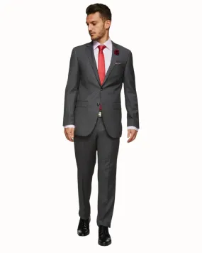 Big Mens Savile Row Abram Pure Wool Grey Suit Set