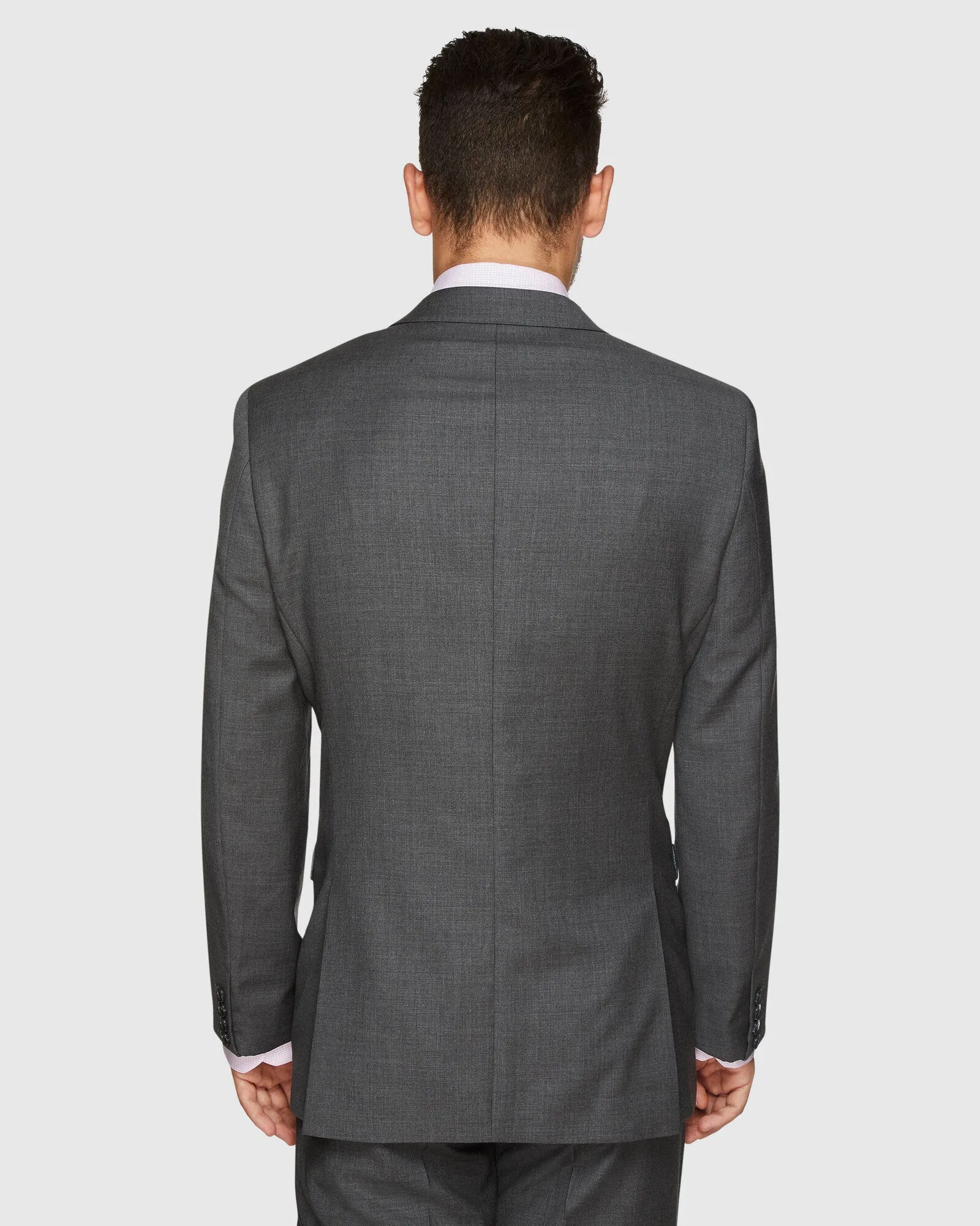 Big Mens Savile Row Abram Pure Wool Grey Suit Set