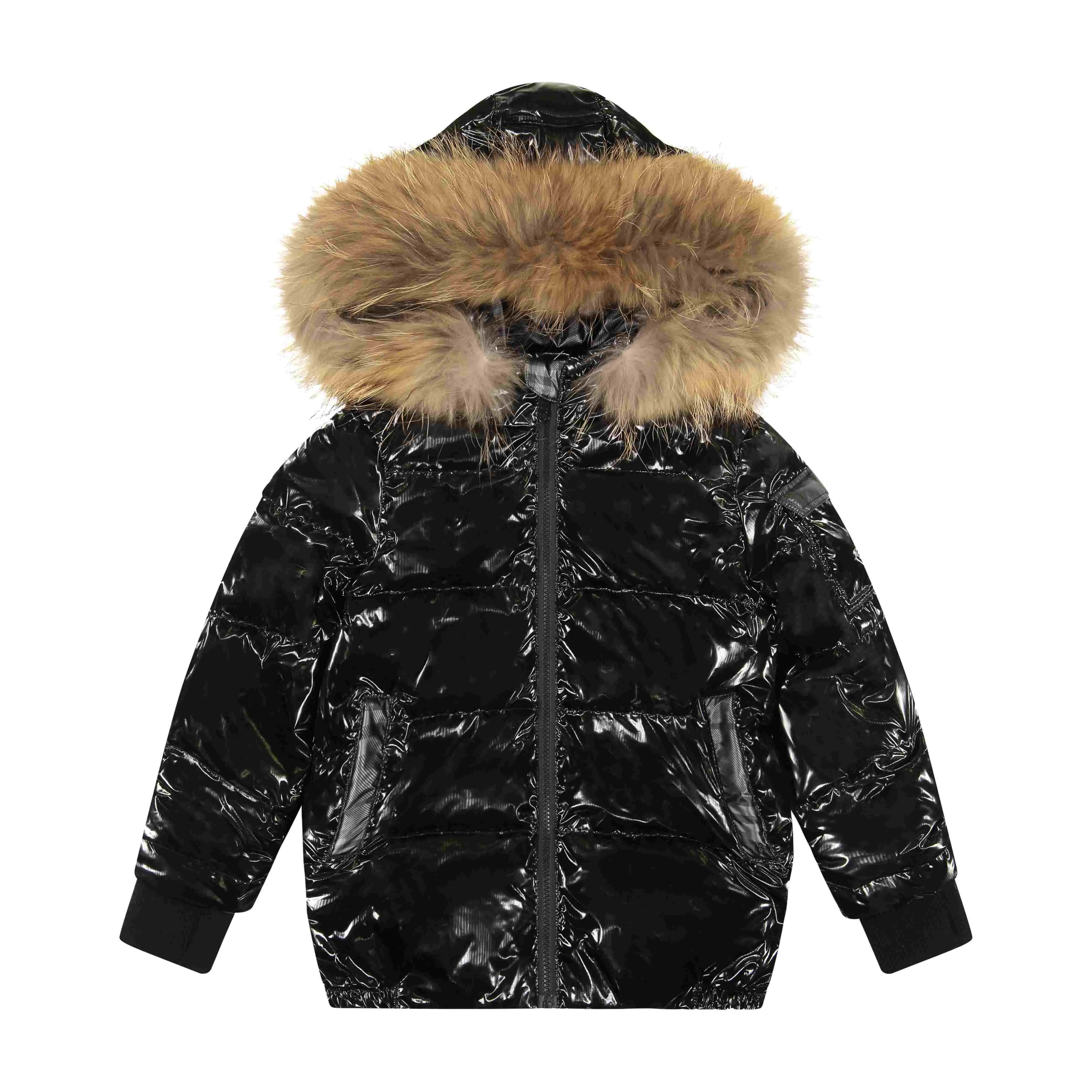 Black Hooded Down Jacket