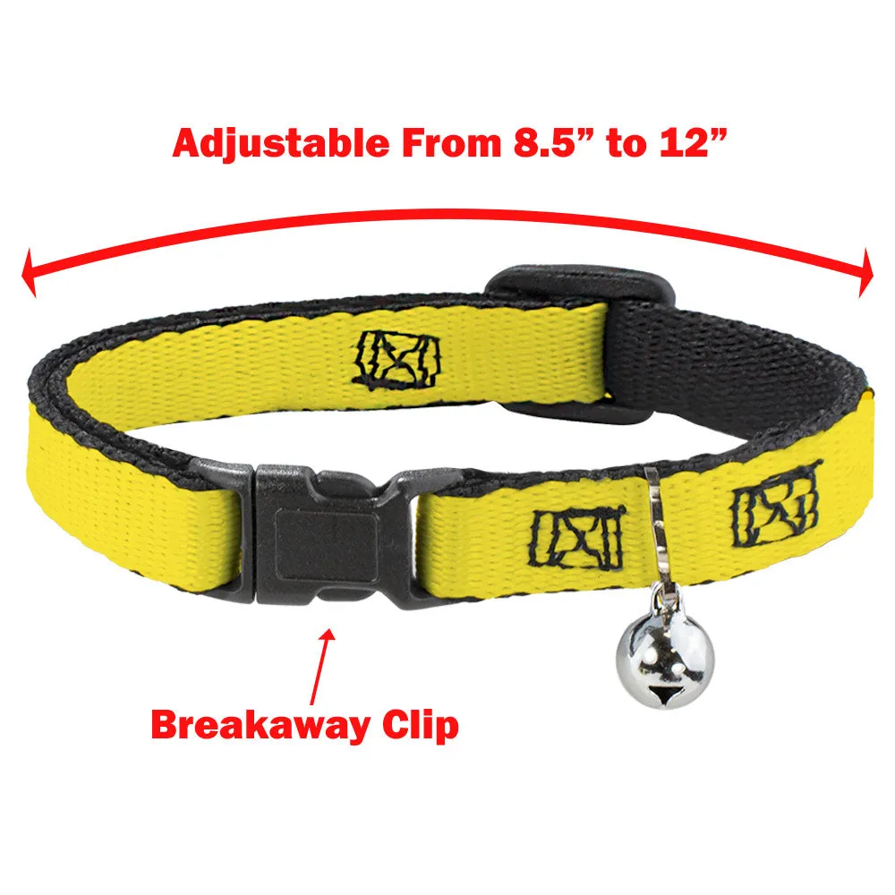 Breakaway Cat Collar with Bell - FAFO FUCK AROUND AND FIND OUT Thin Blue Line Flag by Buckle-Down