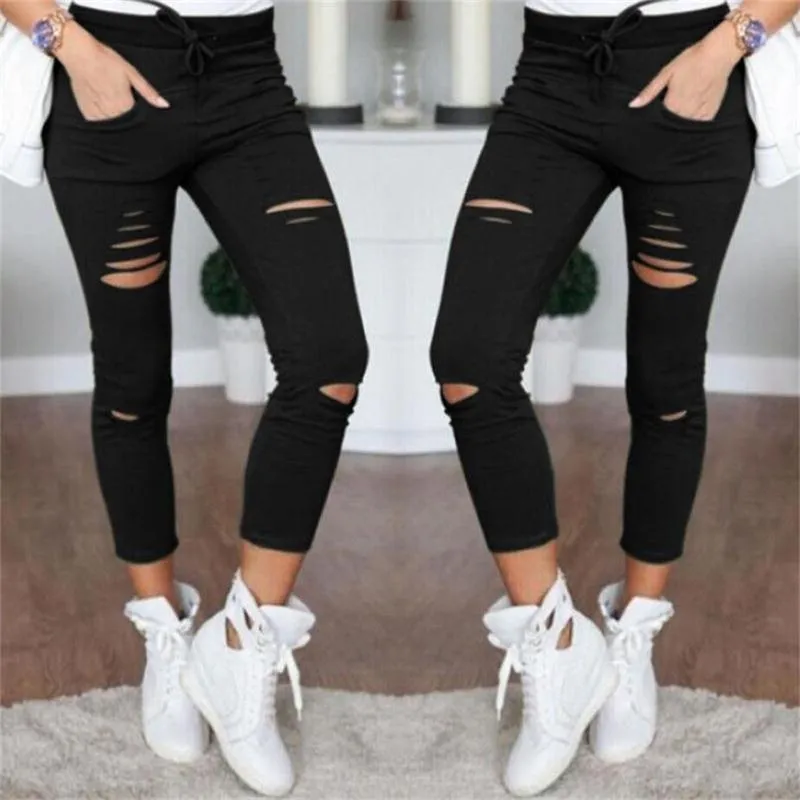 Casual Mid Calf Pencil Skinny Leggings