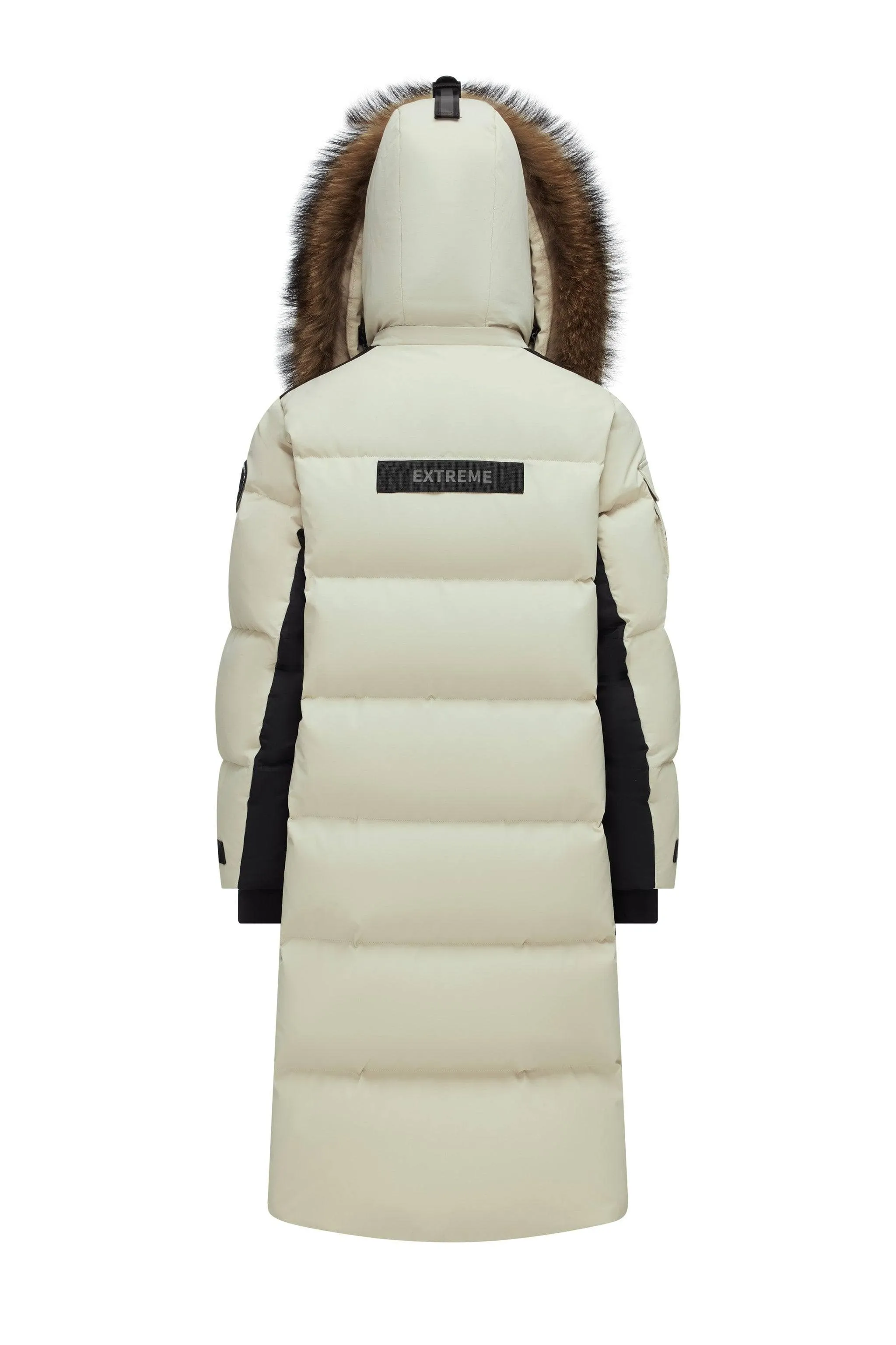 Classic Extreme Full-length Goose Down Parka With Fur Hood