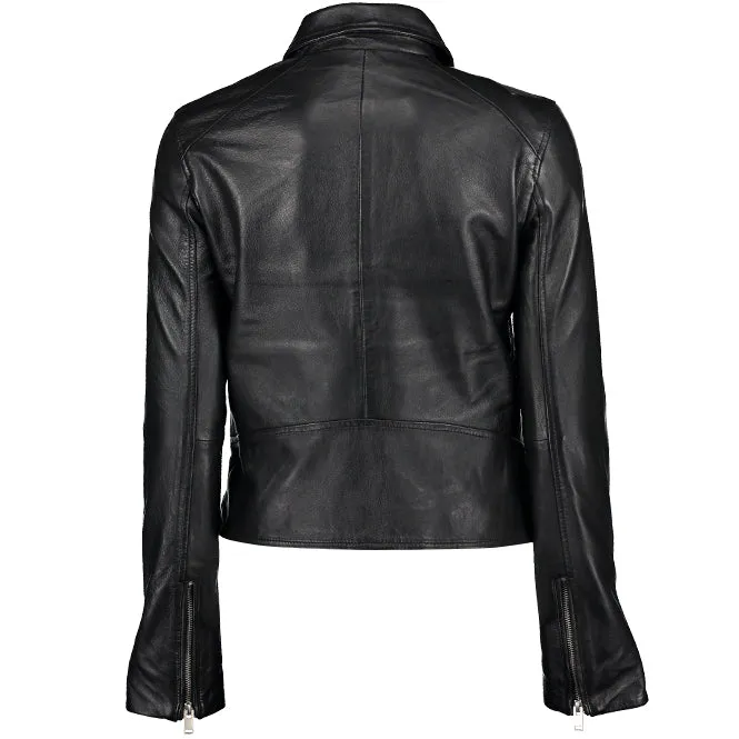 Classic Leather Jacket - Black