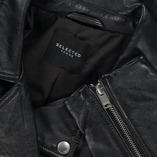 Classic Leather Jacket - Black