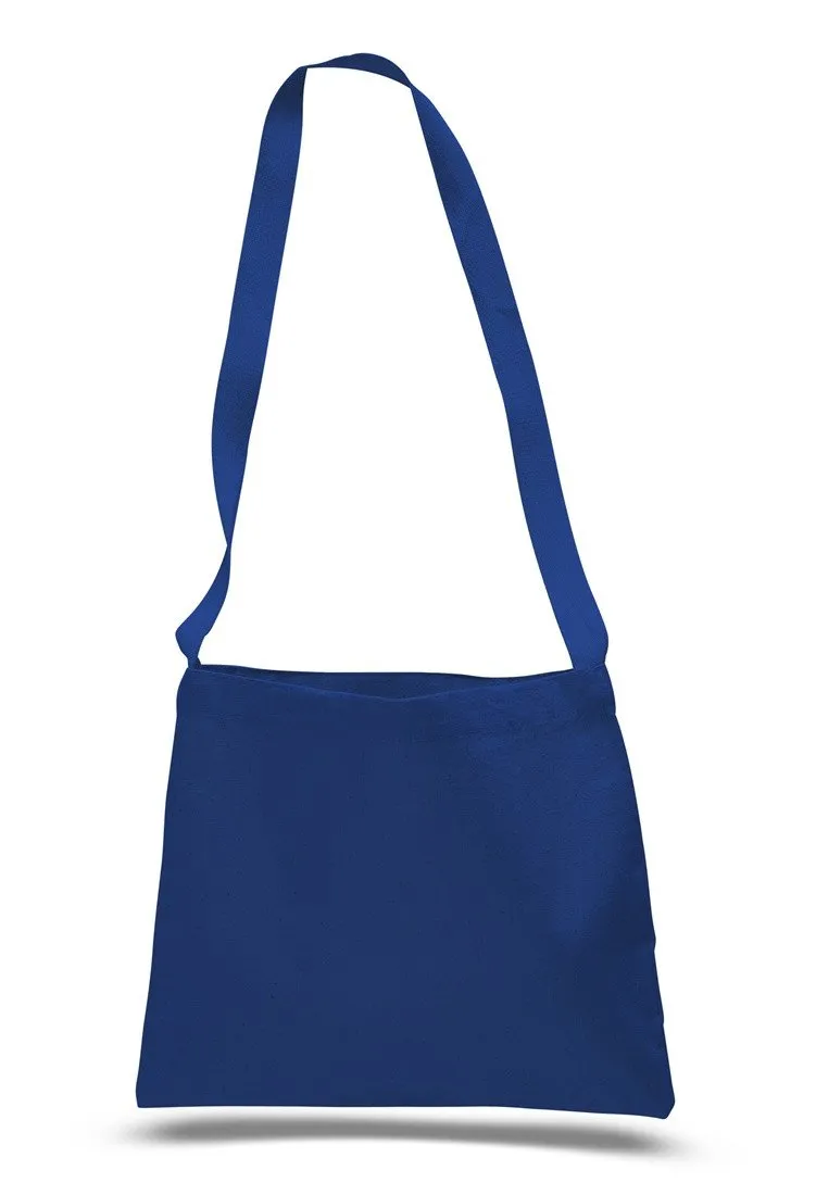 Closeout Small Messenger Canvas Tote Bag with Long Straps - MB210