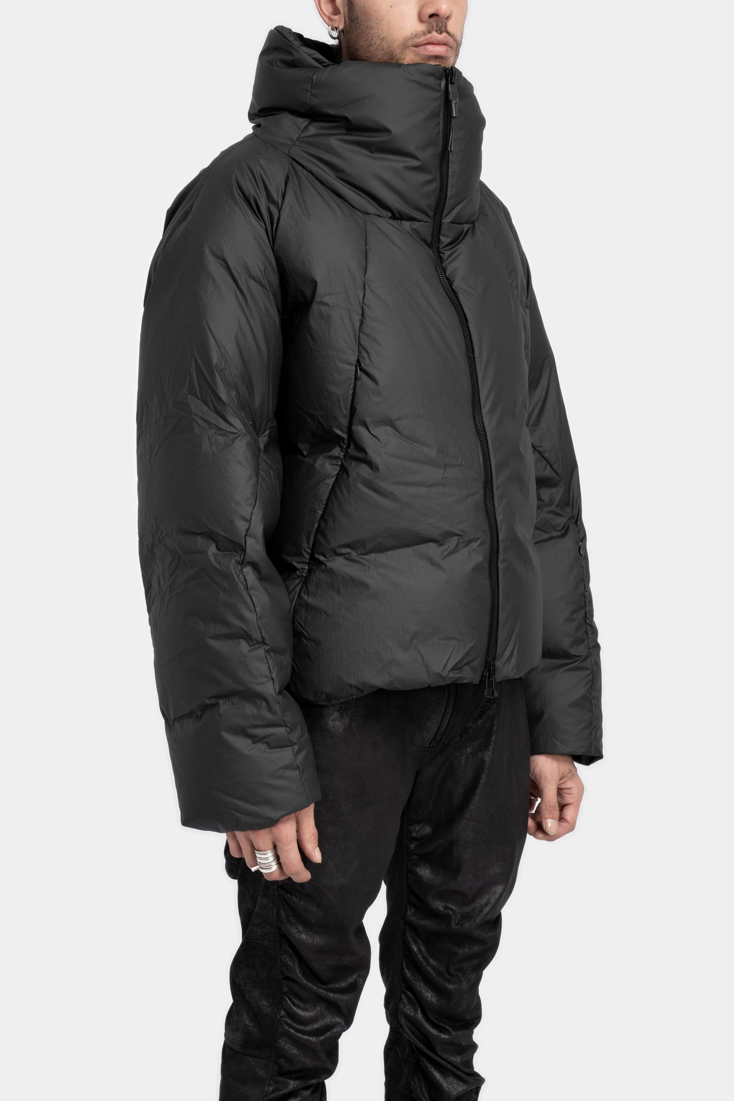 Coated retract down jacket