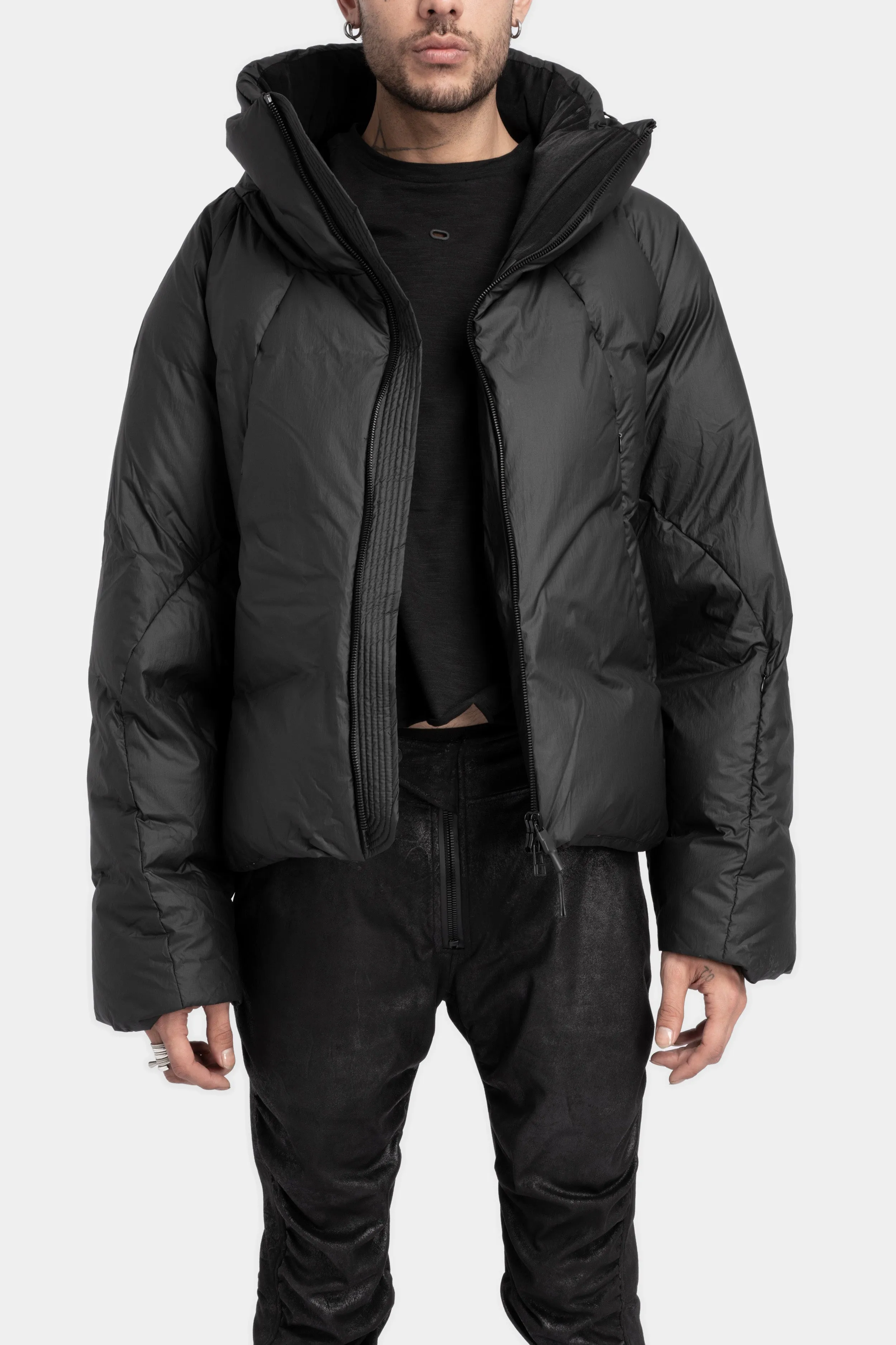 Coated retract down jacket