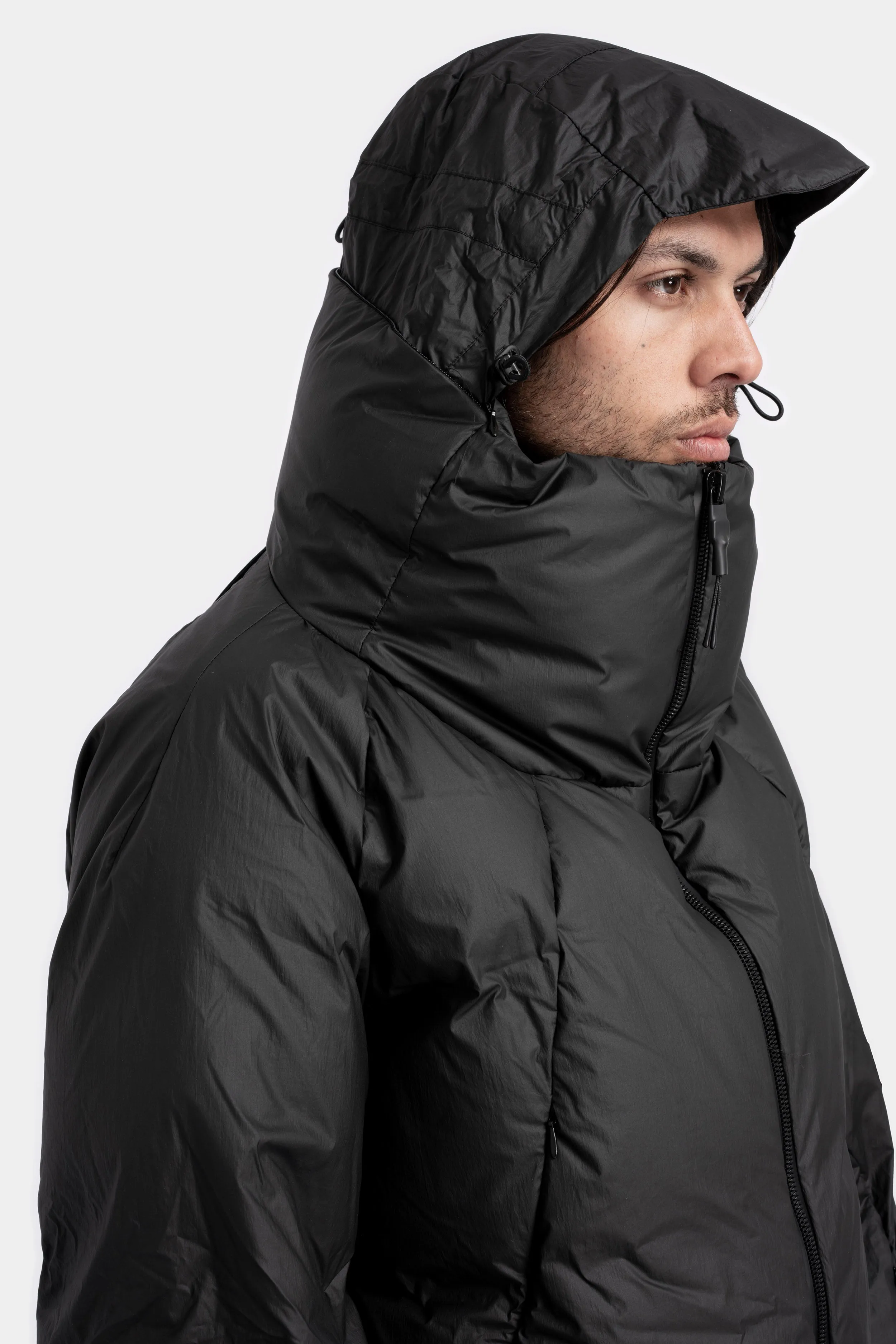 Coated retract down jacket