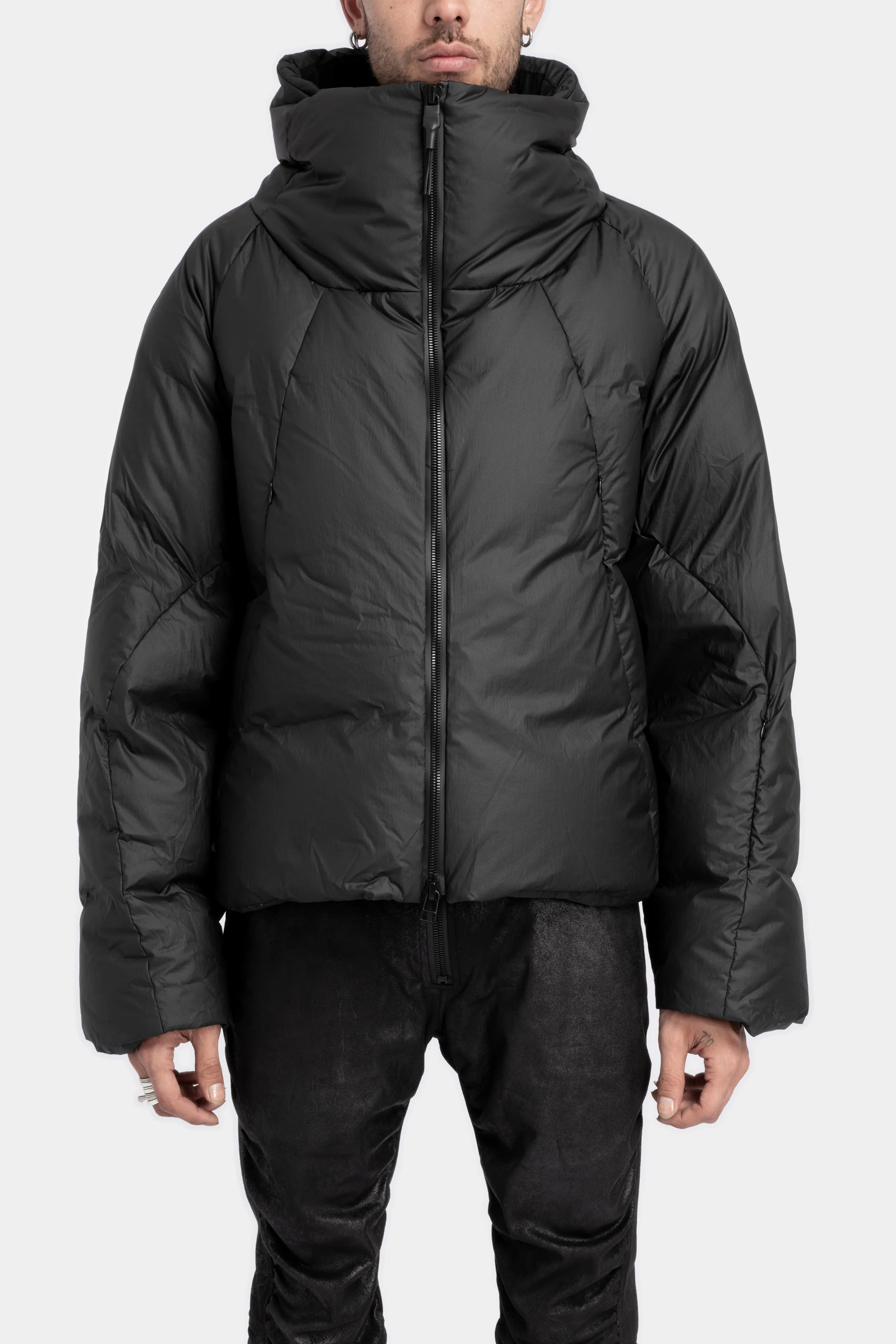 Coated retract down jacket