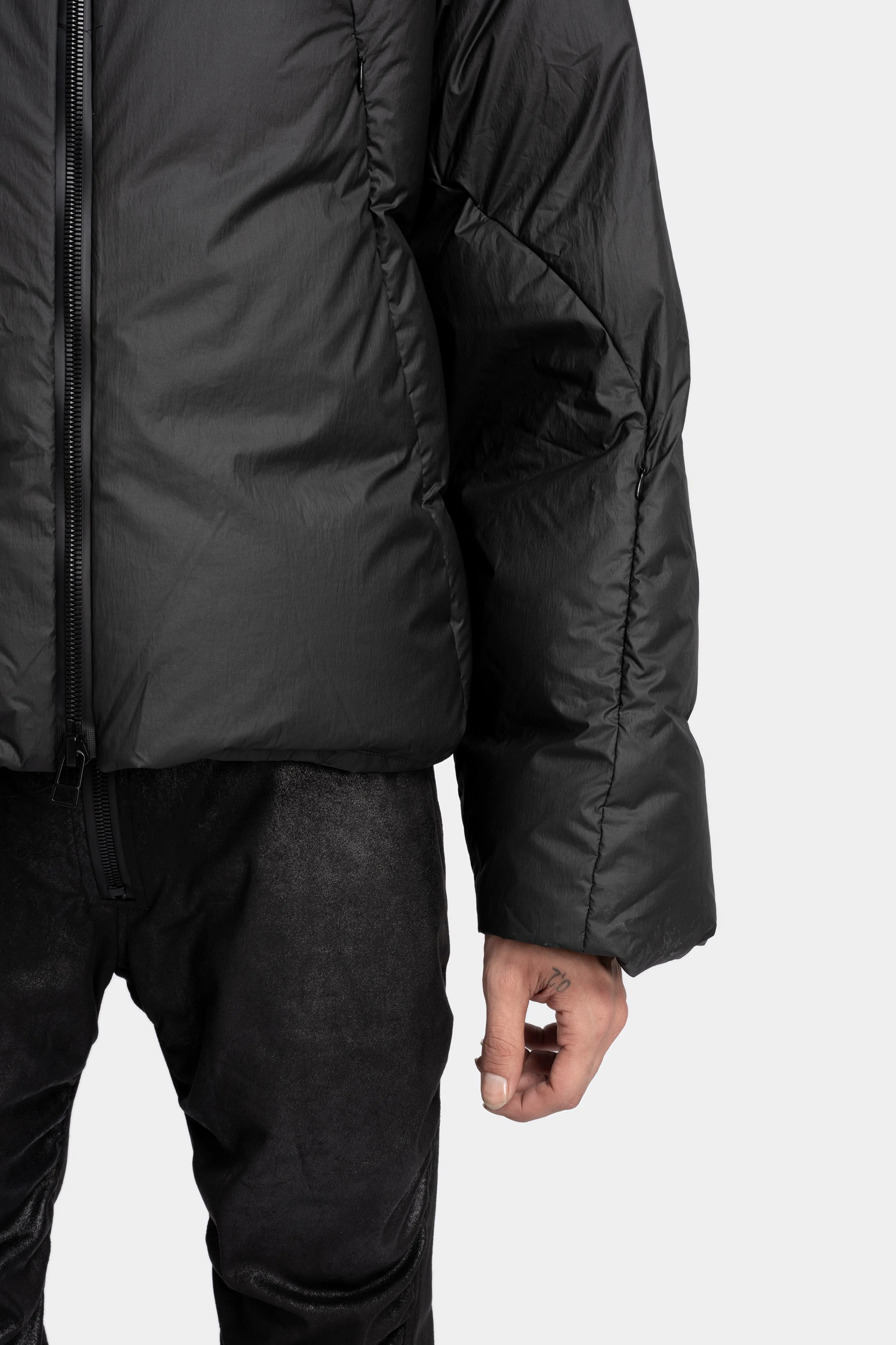 Coated retract down jacket