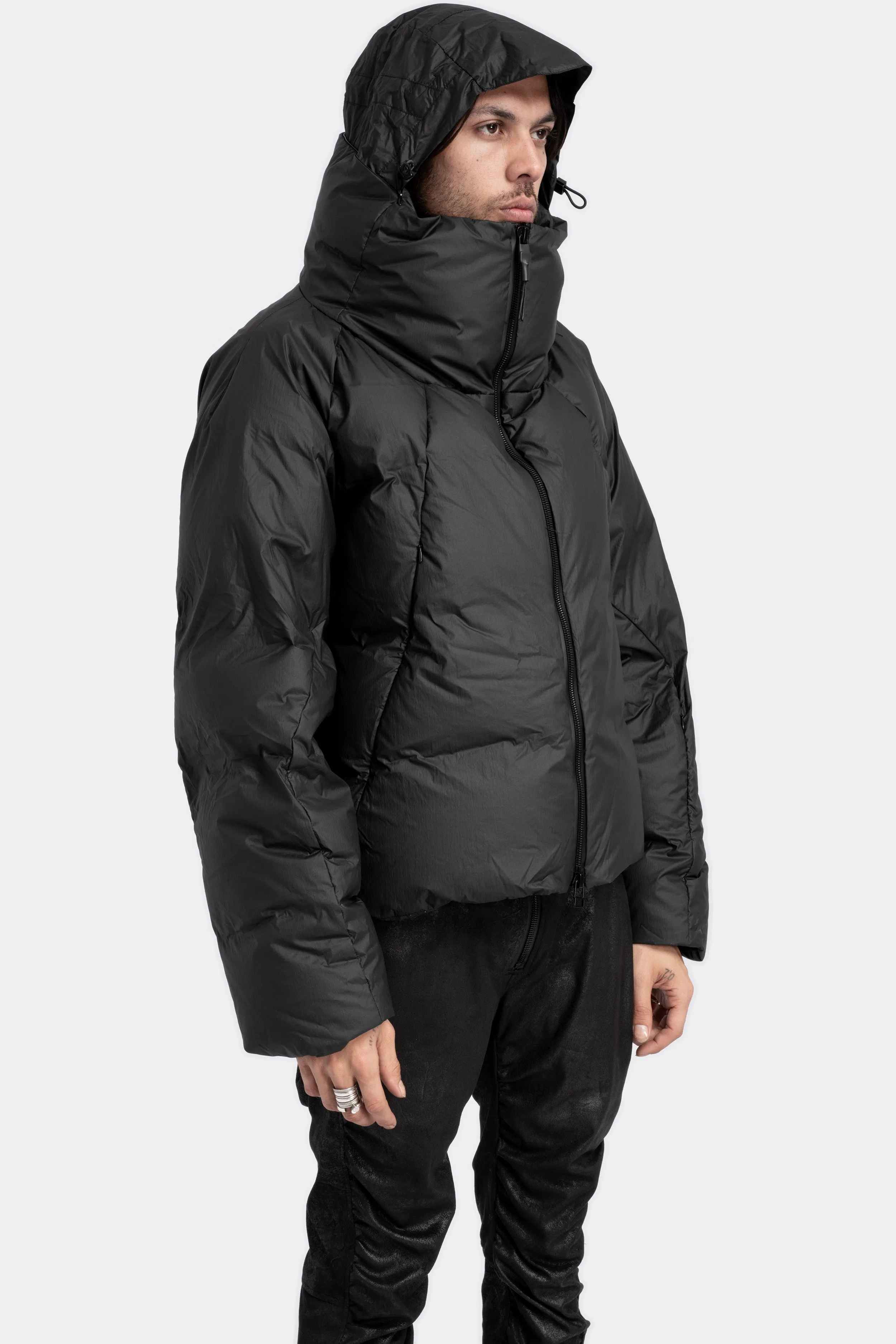 Coated retract down jacket