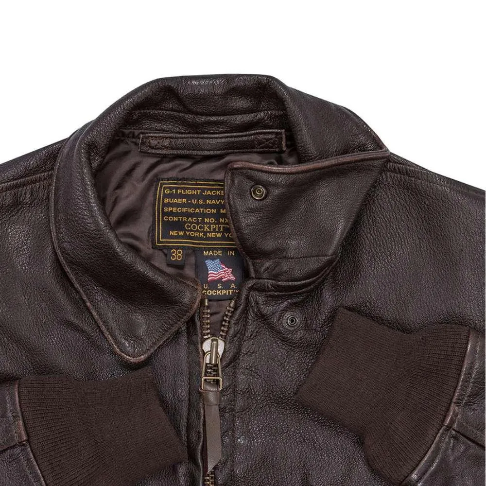 Cockpit USA Mens US Navy Carrier Pilot Jacket