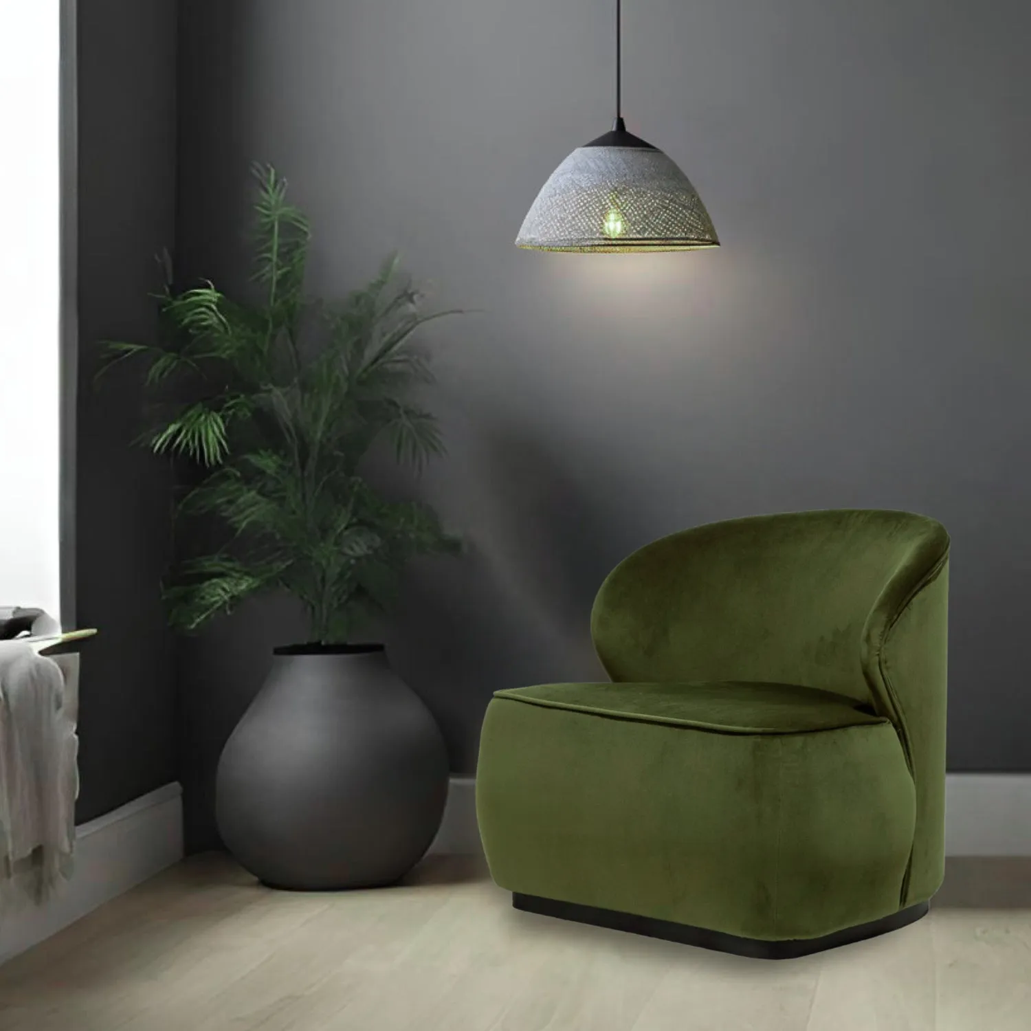 Cocoon Velvet Chair