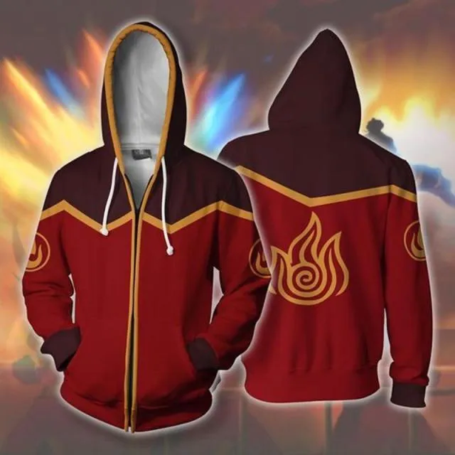 Cosplay Costume Hoodie- Avatar The Last Airbender