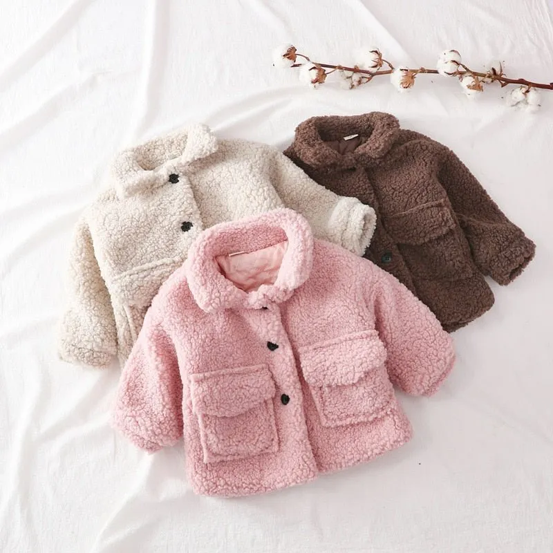 Cozy Wool Blend Teddy Jacket