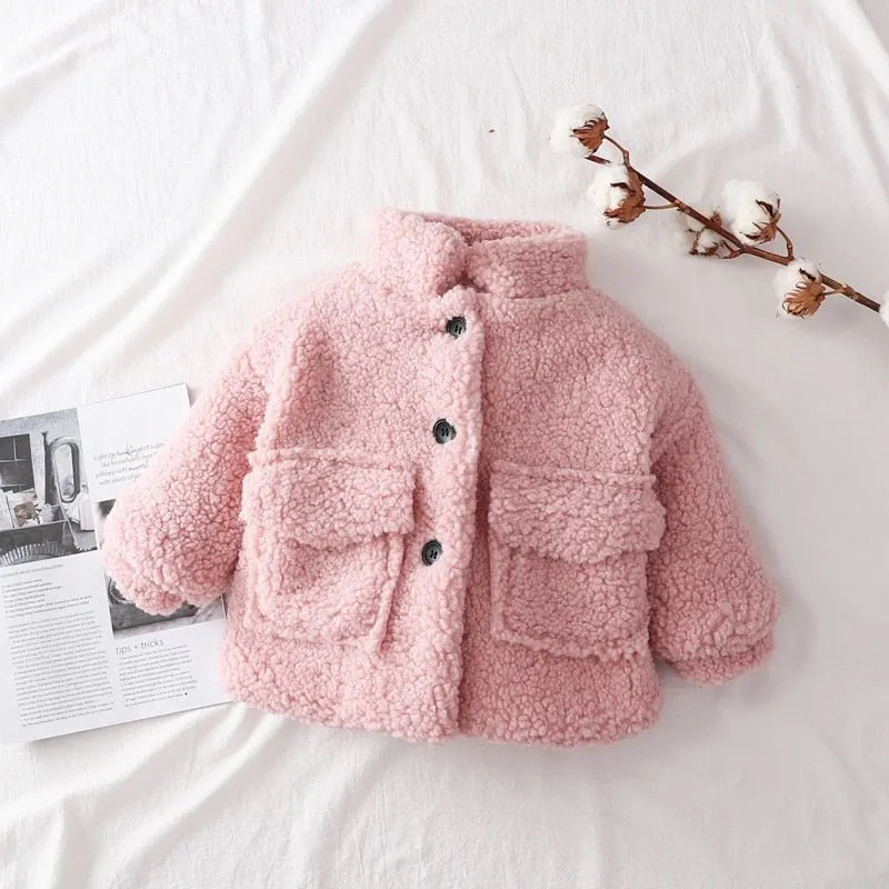 Cozy Wool Blend Teddy Jacket