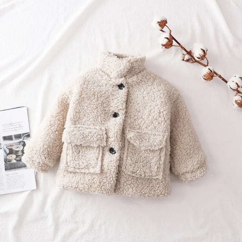 Cozy Wool Blend Teddy Jacket