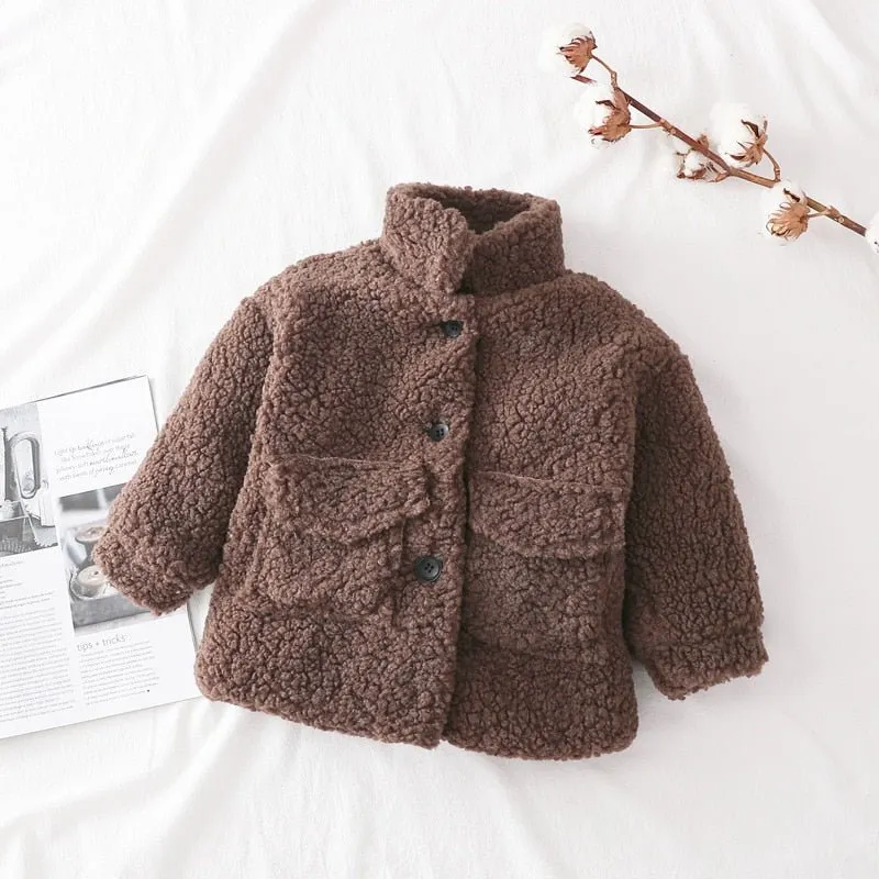 Cozy Wool Blend Teddy Jacket