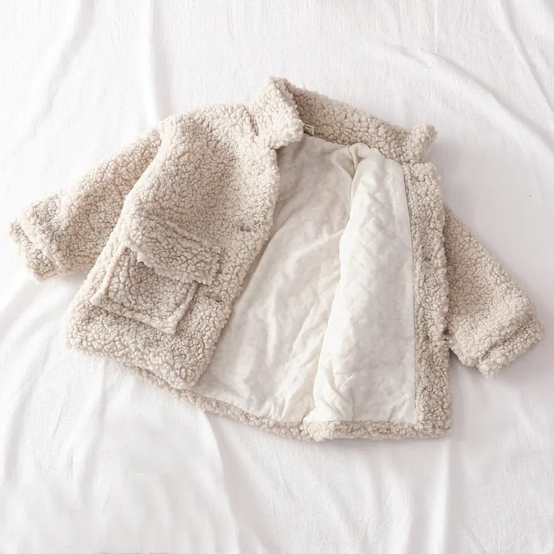 Cozy Wool Blend Teddy Jacket