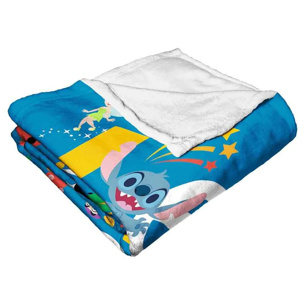 Disney D100 Celebrate Silk Touch Throw Blanket 50x60 Inches