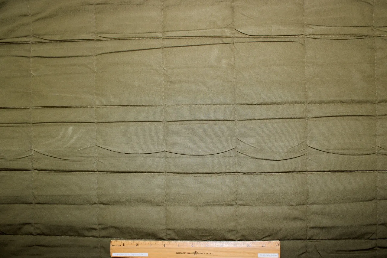 Double Faced Quilted Cotton Coating - Olive