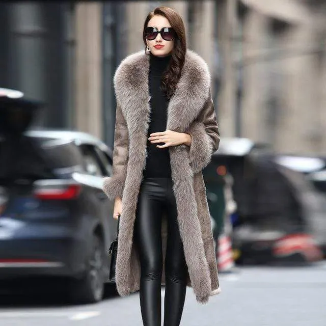 Double Faced Real Fur and Real Leather Jacket