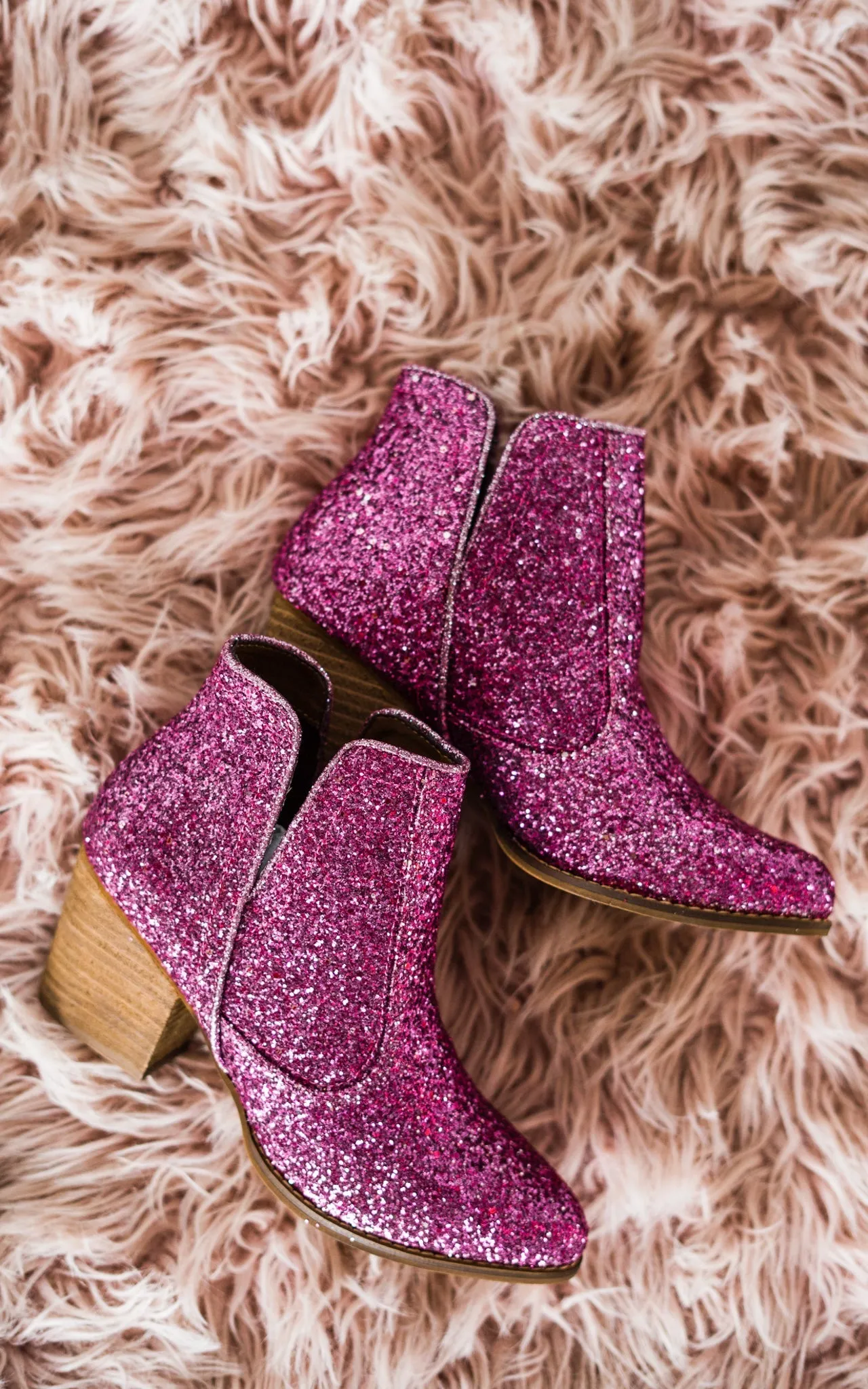 Fiera Booties in Fuschia by Not Rated