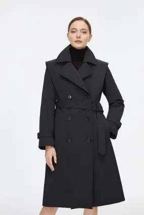 Full Length Detachable Goose Down Trench Coat