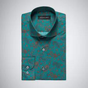 Green Paisley Cotton Shirt