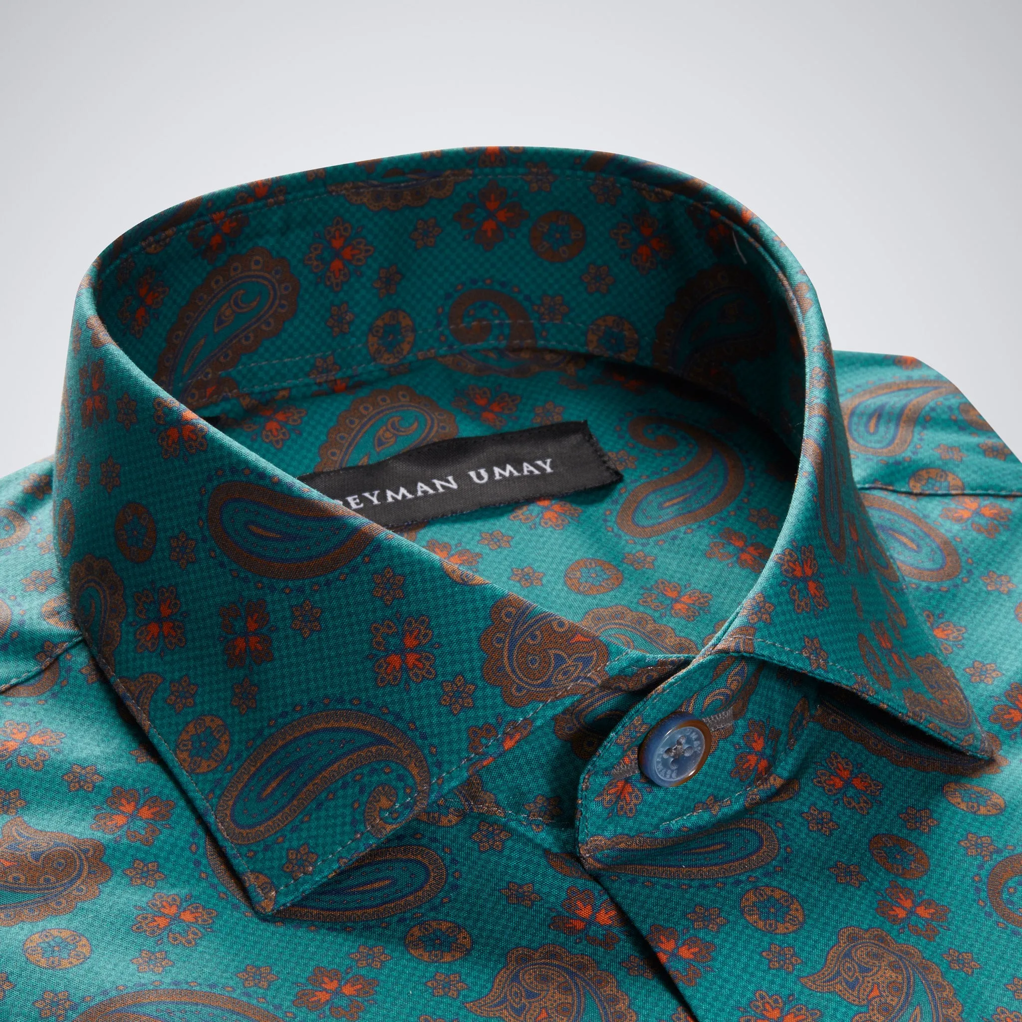 Green Paisley Cotton Shirt