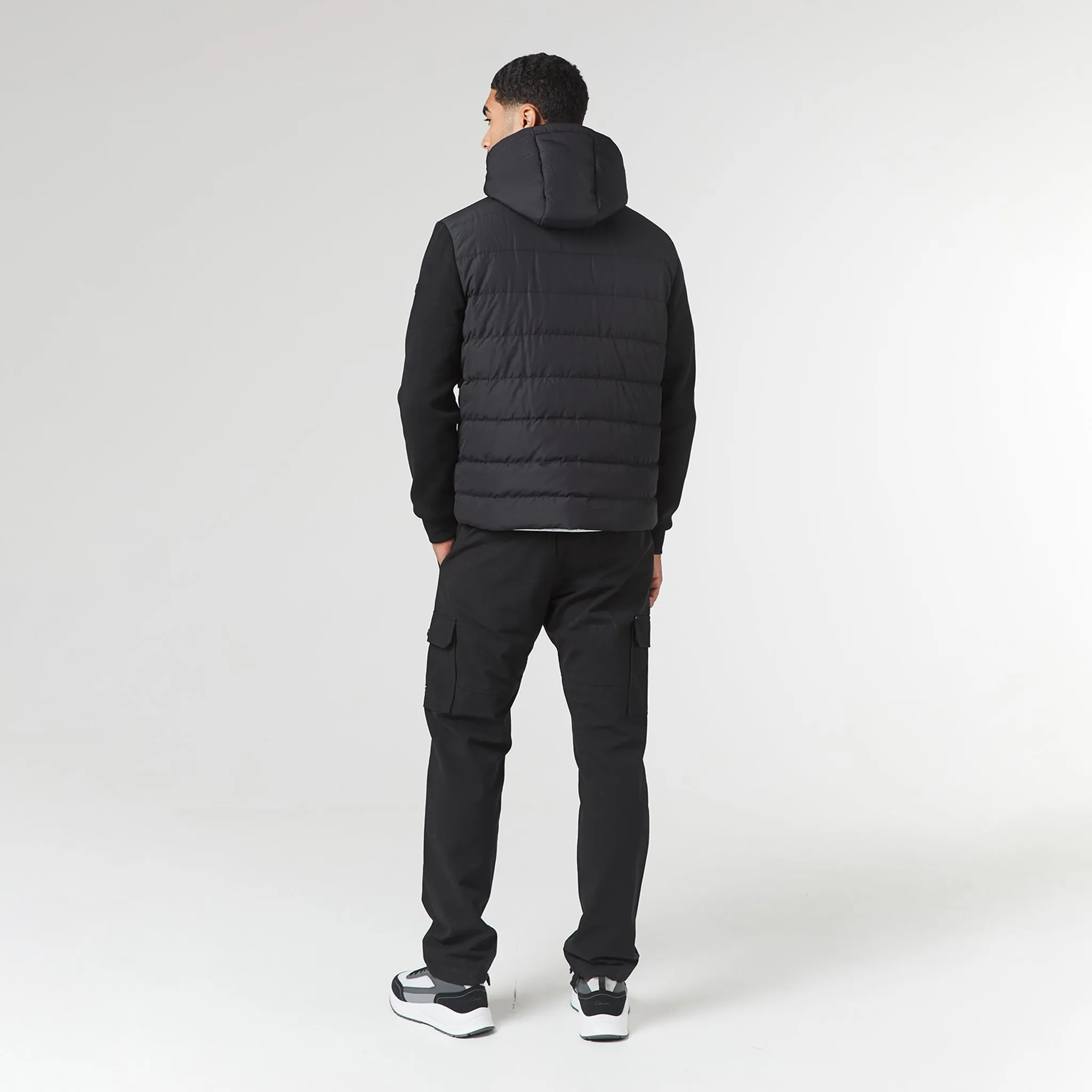 Hooded Hybrid Jacket | Black