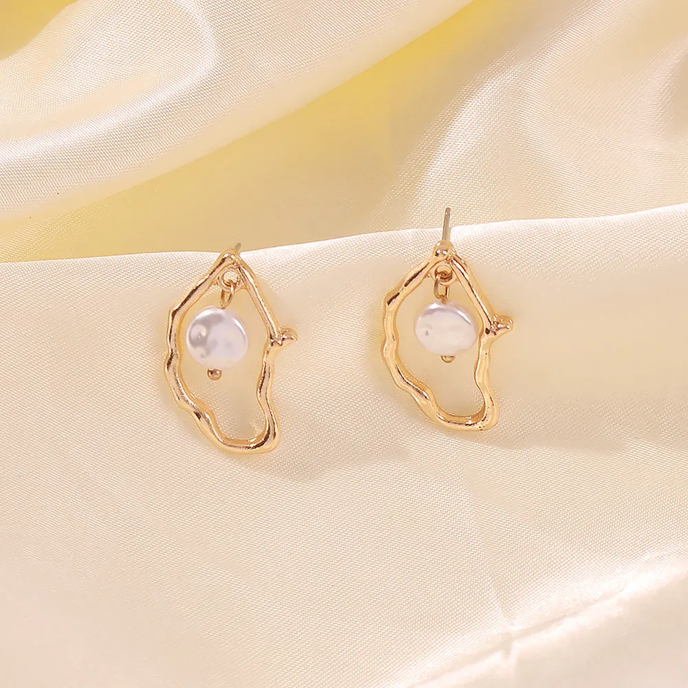 Irregular Pearl Earrings