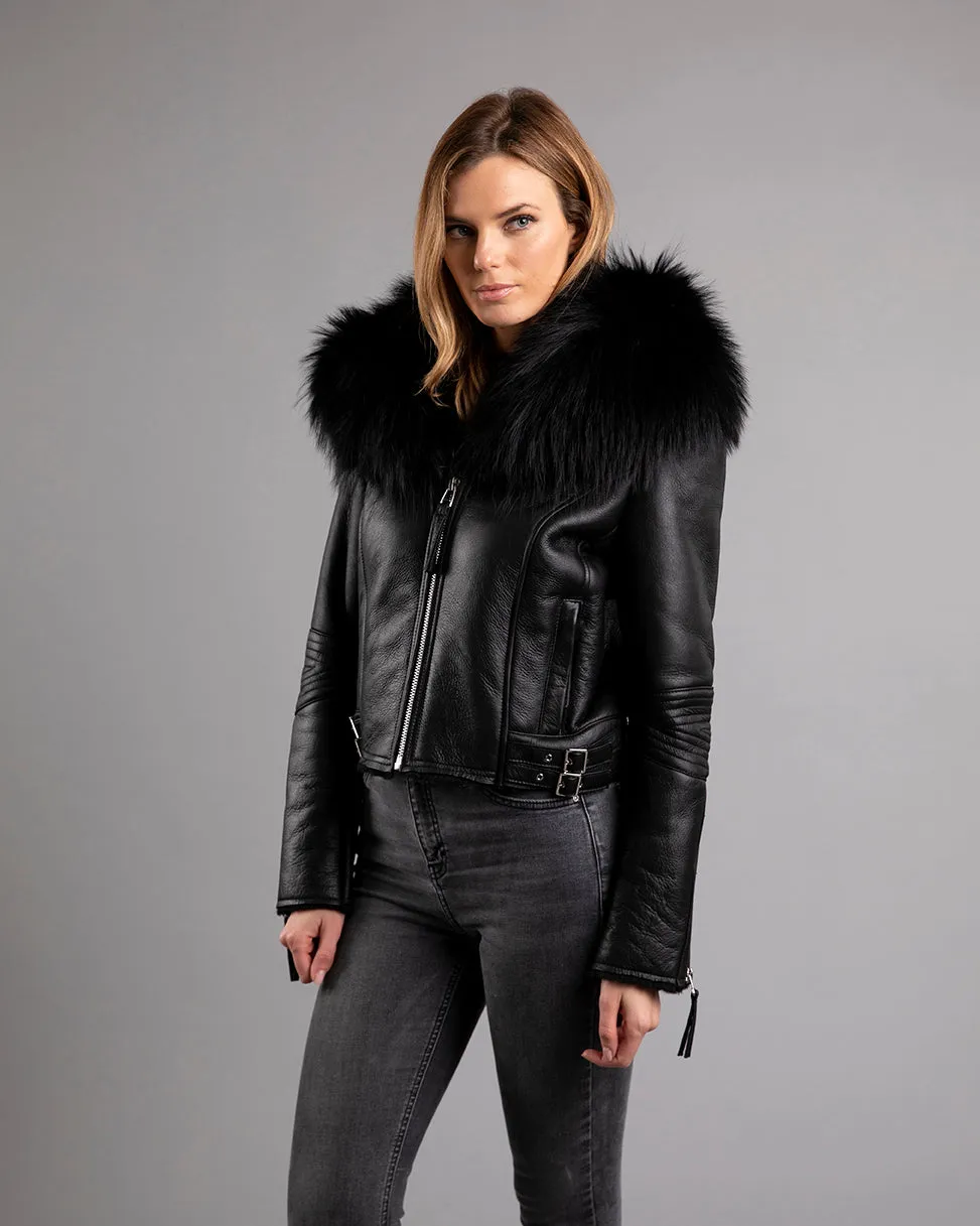 Knightsbridge Shearling Leather Jacket