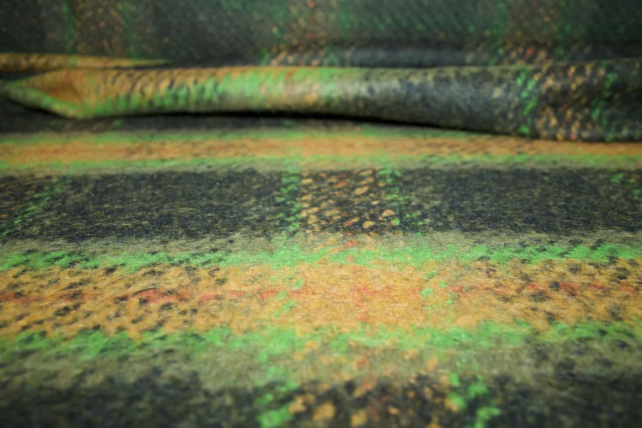 K@rl L@gerfeld Bold Plaid Mohair Coating - Green Tones