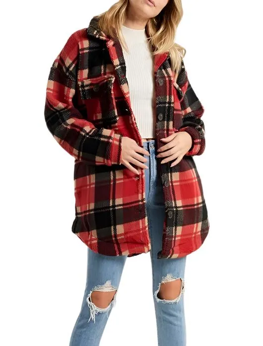 Last Chance! Plaid Fleece Jacket