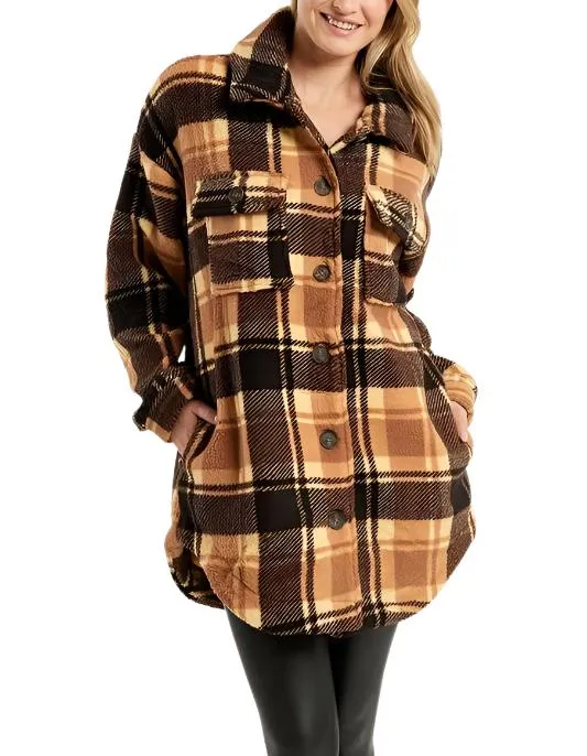 Last Chance! Plaid Fleece Jacket